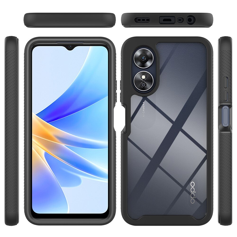 Coque Full Protection Oppo A17, Noir
