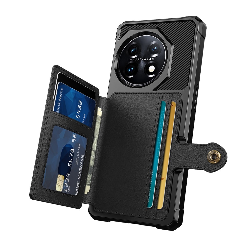 Coque porte-cartes Tough Multi-slot OnePlus 11, noir
