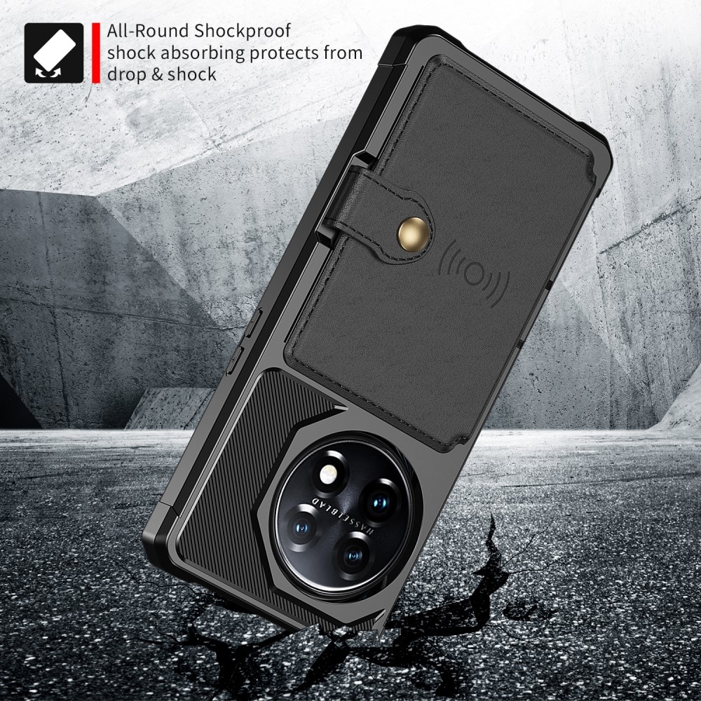 Coque porte-cartes Tough Multi-slot  OnePlus 11, Noir
