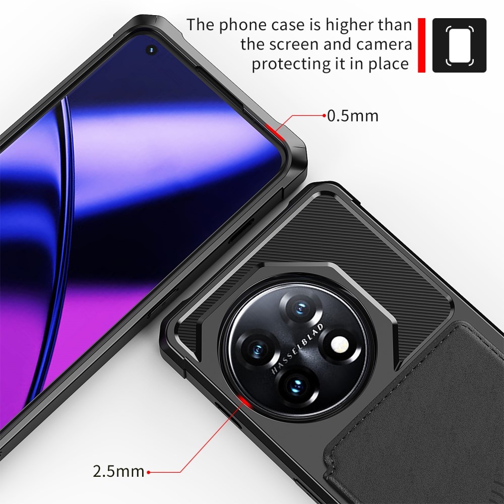 Coque porte-cartes Tough Multi-slot  OnePlus 11, Noir