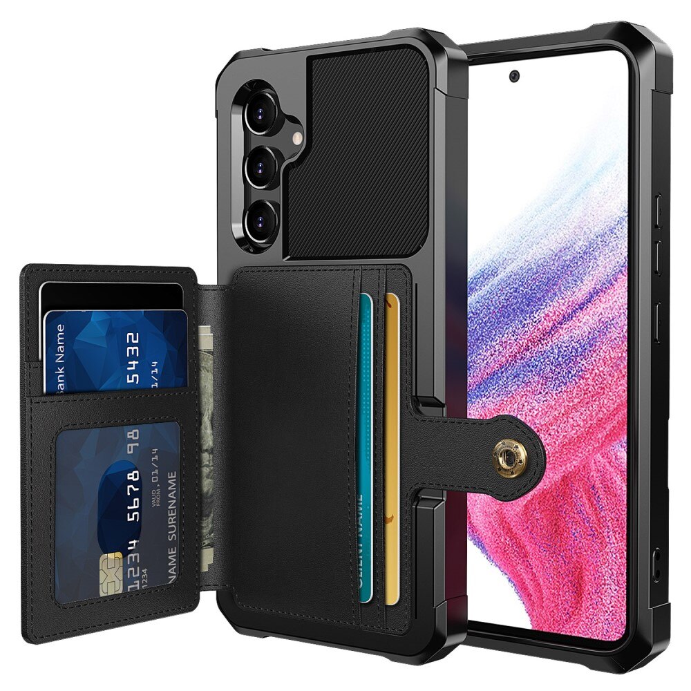 Coque porte-cartes Tough Multi-slot Samsung Galaxy A34, Noir