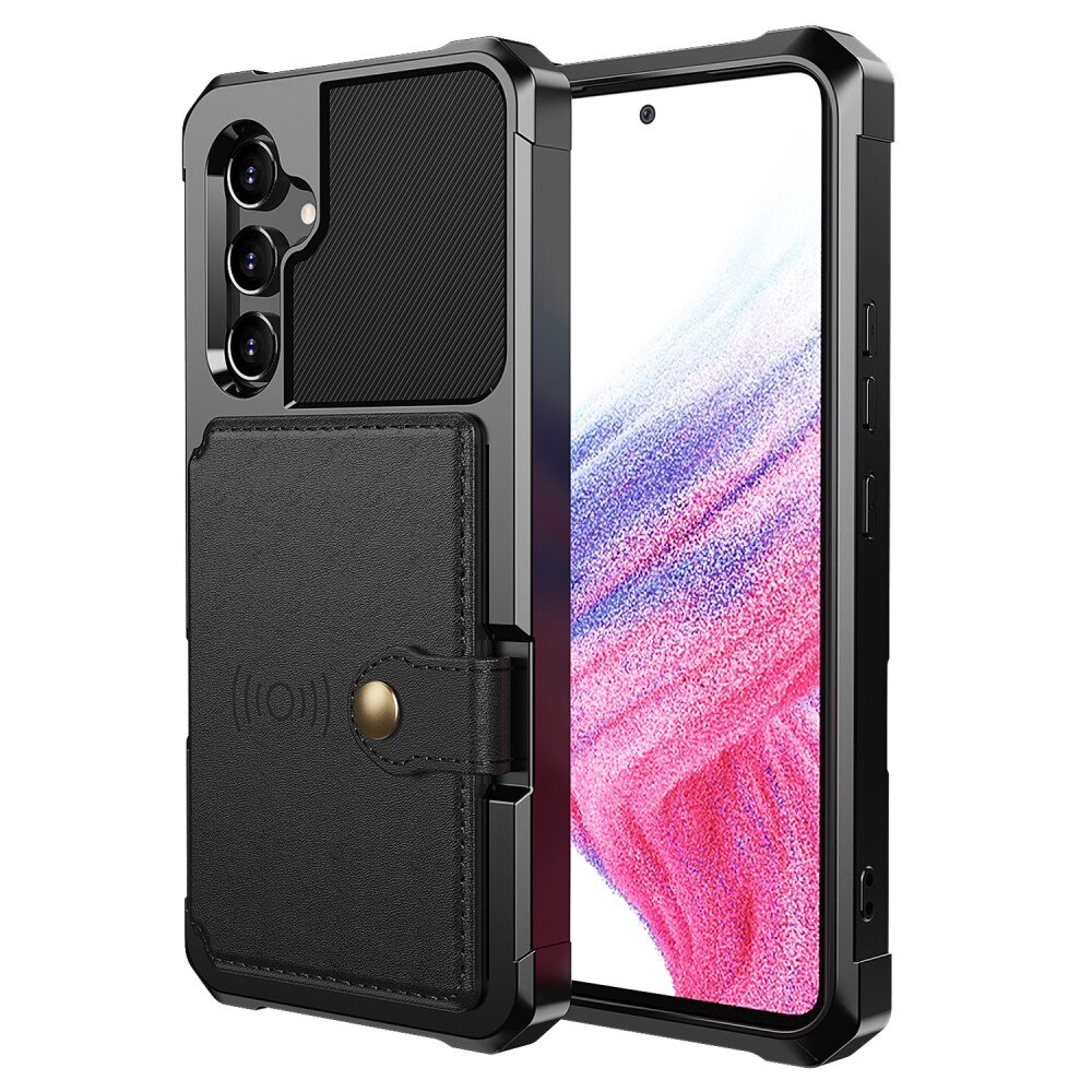 Coque porte-cartes Tough Multi-slot Samsung Galaxy A34, Noir