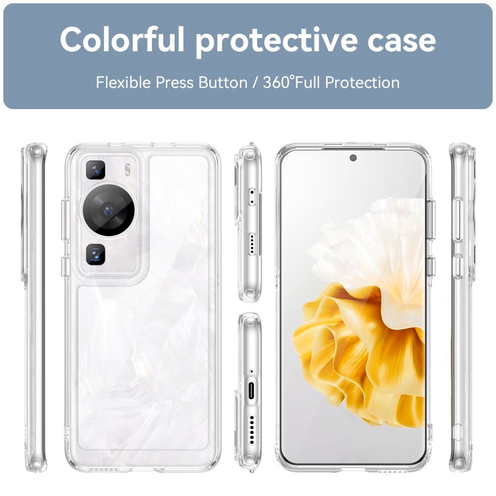 Coque hybride Crystal Hybrid pour Huawei P60/P60 Pro, transparent