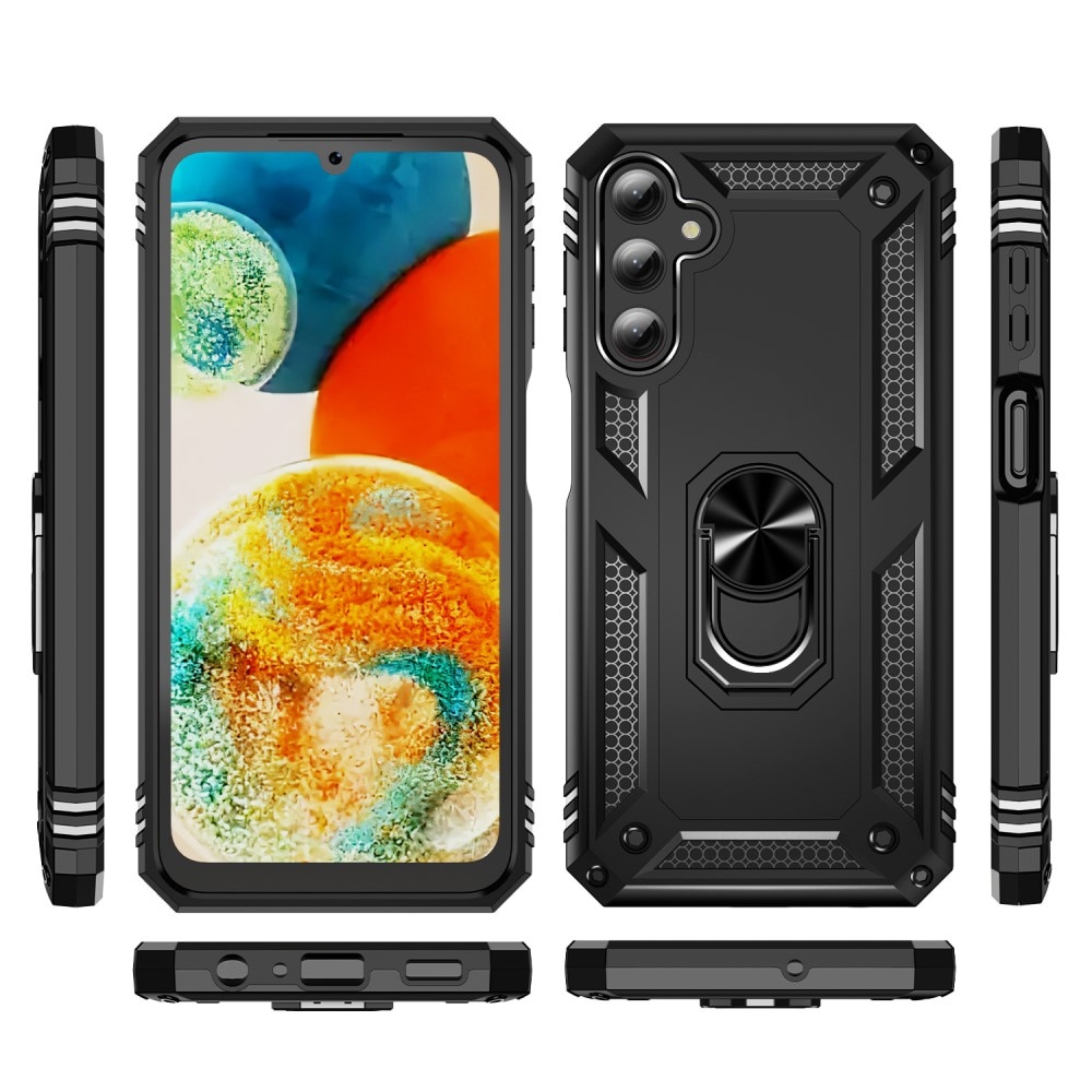 Coque hybride Tech Ring Samsung Galaxy A24, noir