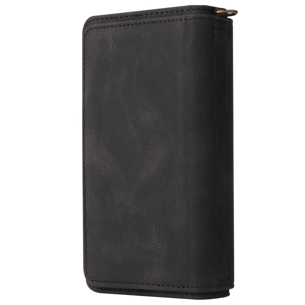 Leather Multi Wallet Xiaomi Redmi Note 12, noir