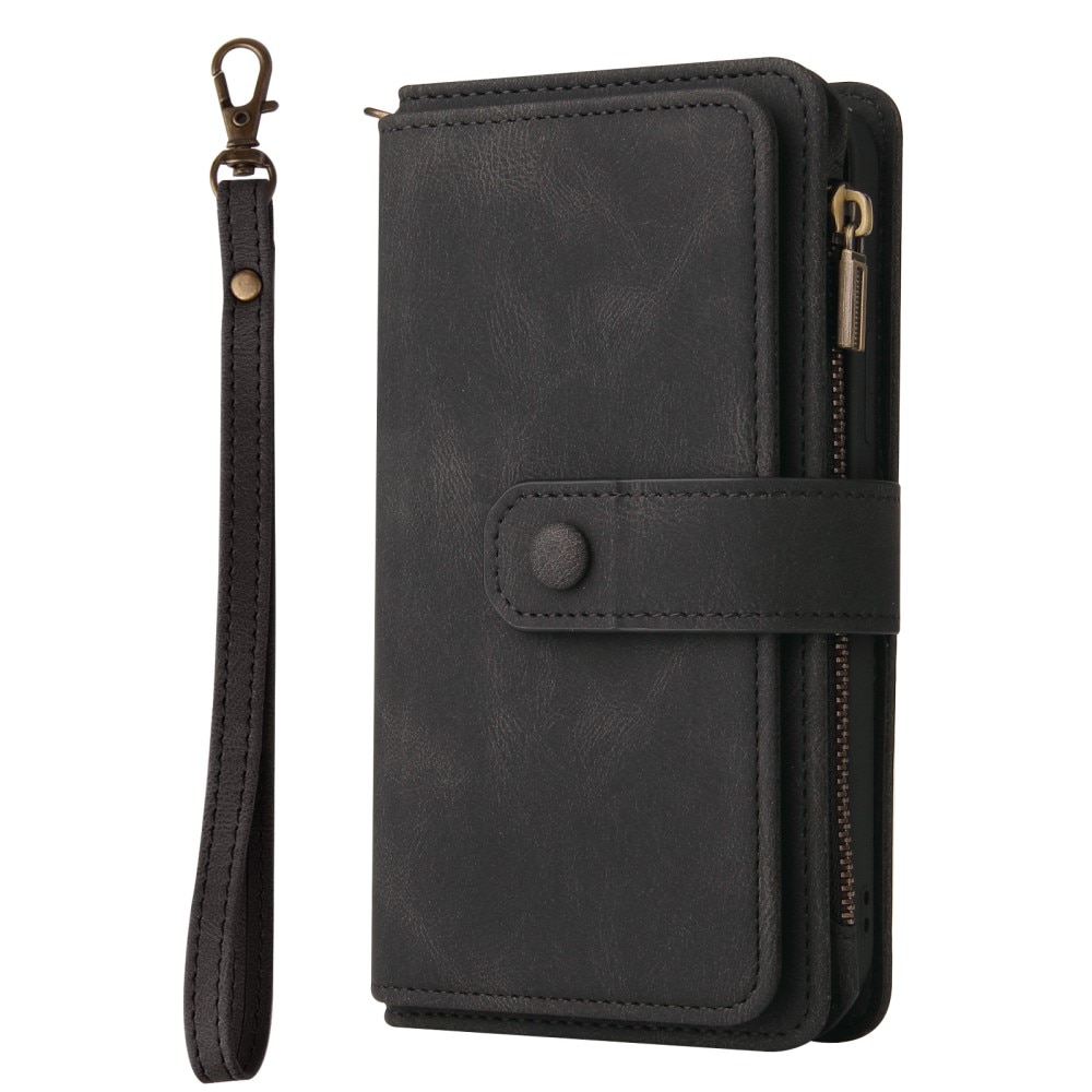 Leather Multi Wallet Xiaomi Redmi Note 12 Pro 5G, noir