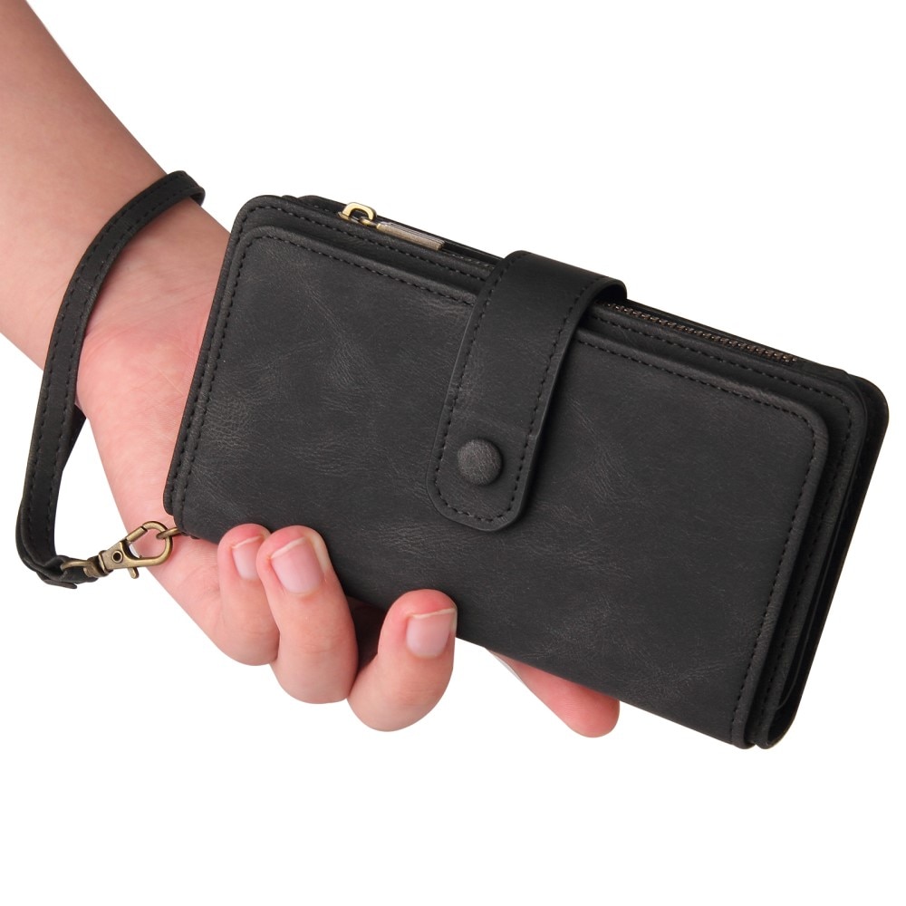 Leather Multi Wallet Xiaomi Redmi Note 12 Pro 5G, noir