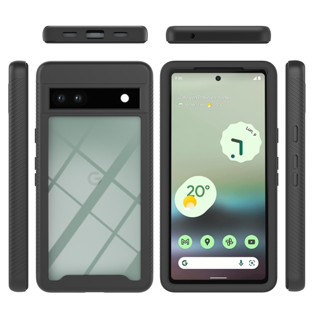 Coque de couverture complète Google Pixel 7a, Noir