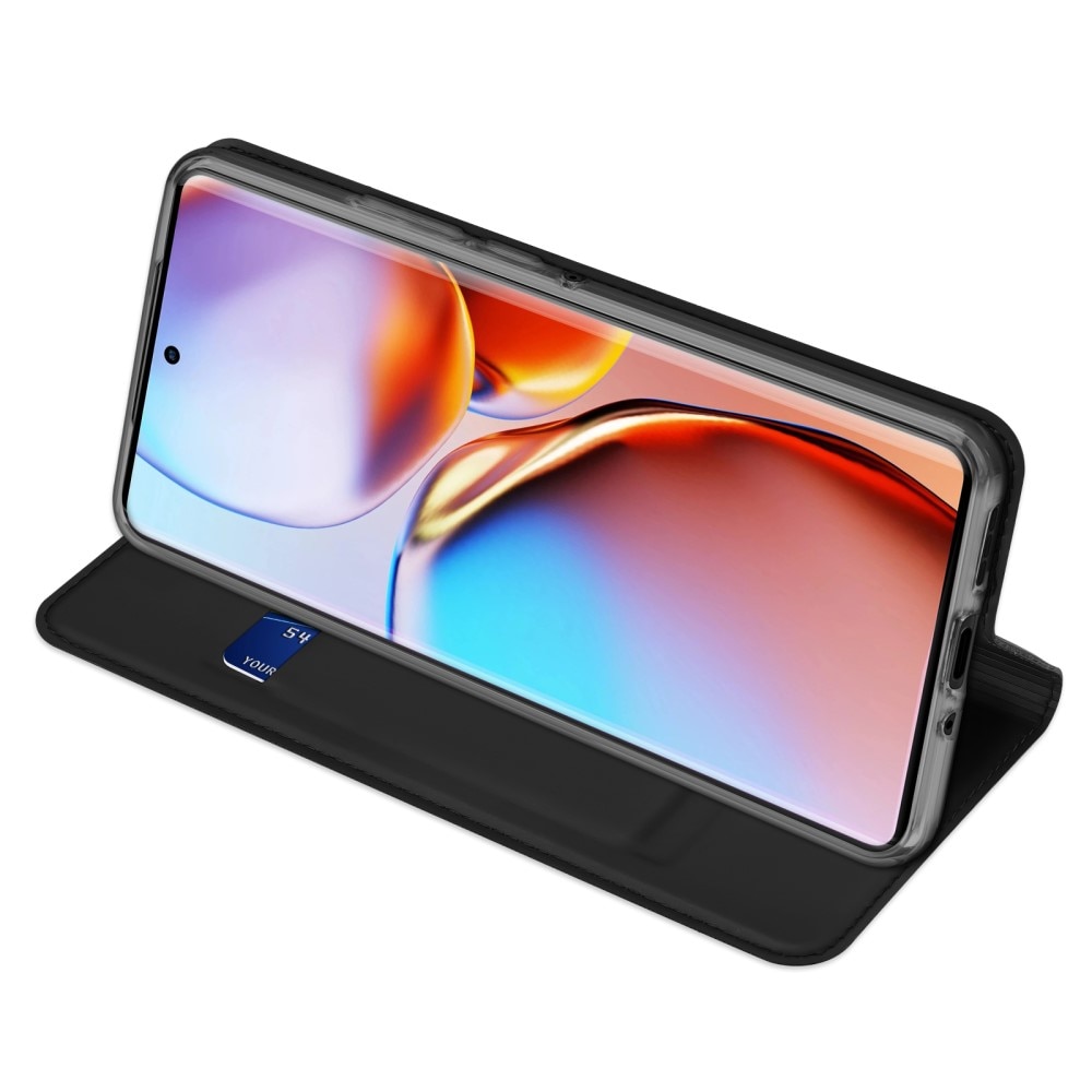 Étui portefeuille Skin Pro Series Motorola Edge 40 Pro, Noir