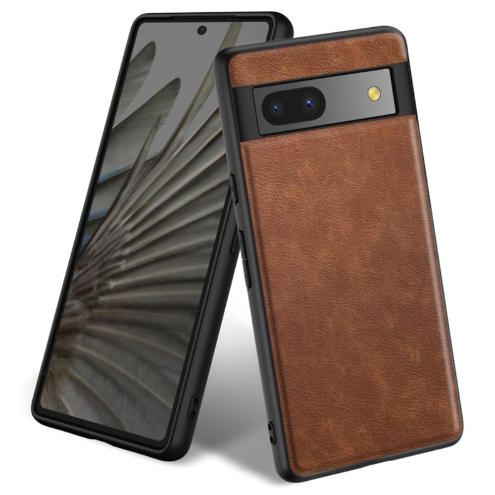 Coque en Cuir Google Pixel 7a Marron