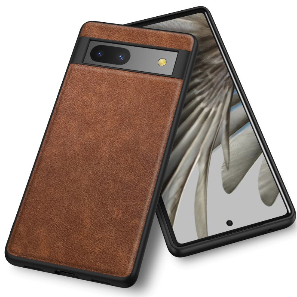 Coque en Cuir Google Pixel 7a Marron