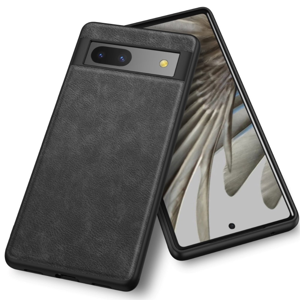 Coque en Cuir Google Pixel 7a noir