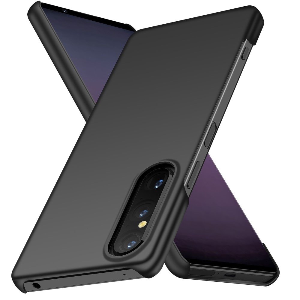 Coque dures caoutchoutées Sony Xperia 1 V, noir