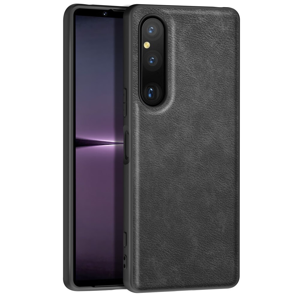 Coque en Cuir Sony Xperia 1 V noir