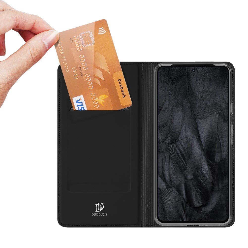 Étui portefeuille Skin Pro Series Google Pixel 8 Pro, Noir