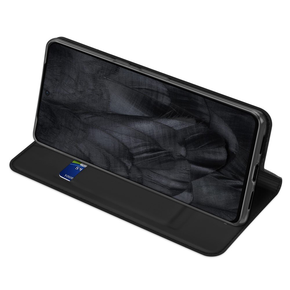 Étui portefeuille Skin Pro Series Google Pixel 8 Pro, Noir