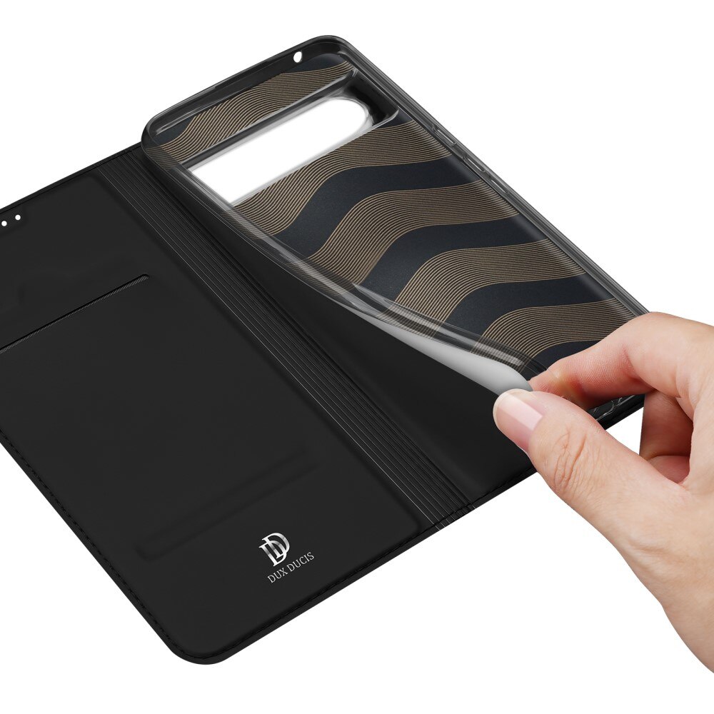 Étui portefeuille Skin Pro Series Google Pixel 8 Pro, Noir