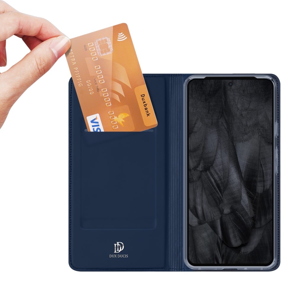 Étui portefeuille Skin Pro Series Google Pixel 8 Pro, Bleu