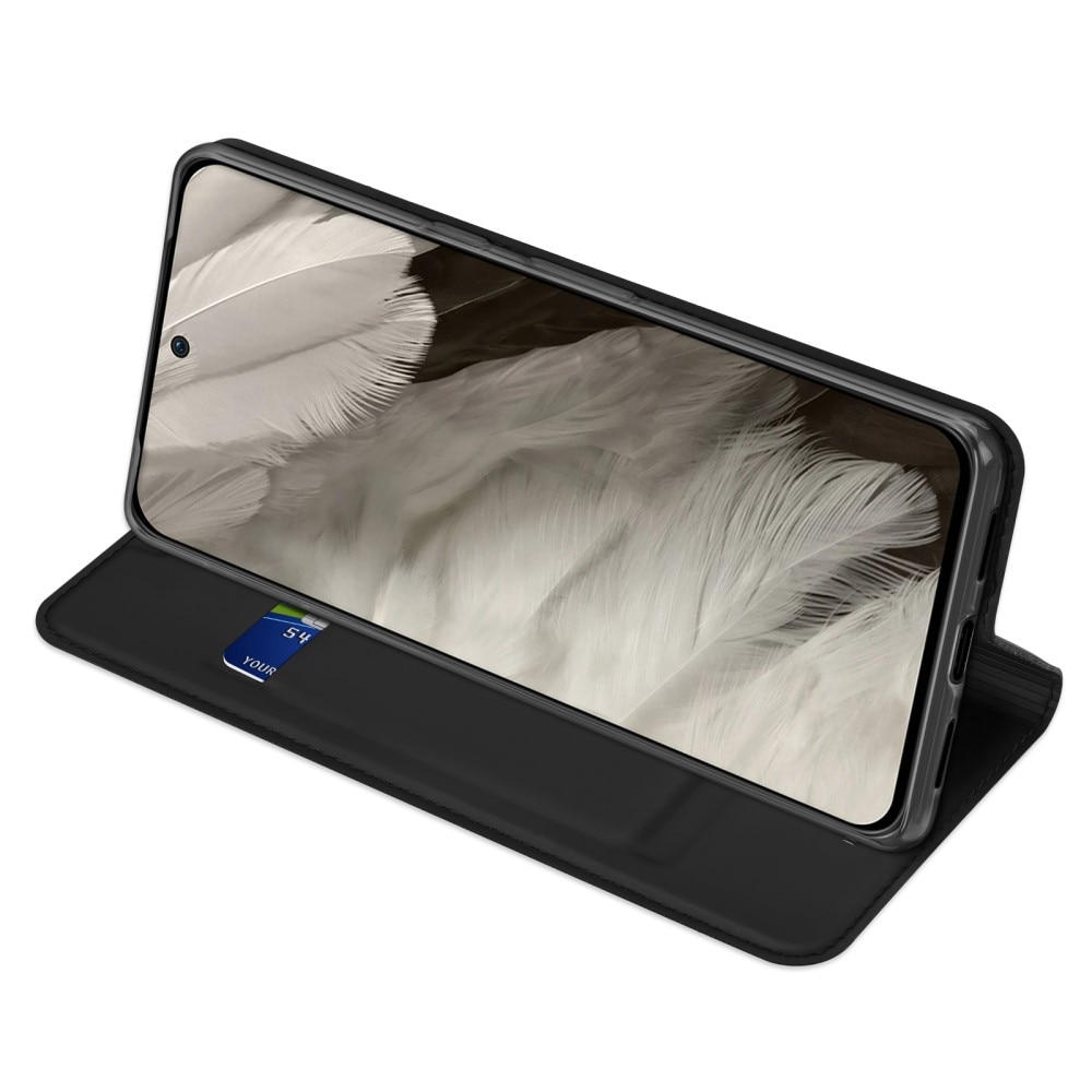 Étui portefeuille Skin Pro Series Google Pixel 8, Noir