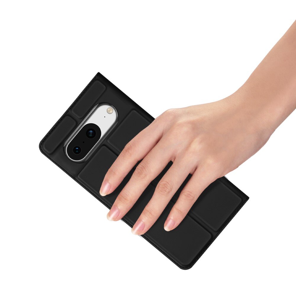 Étui portefeuille Skin Pro Series Google Pixel 8, Noir