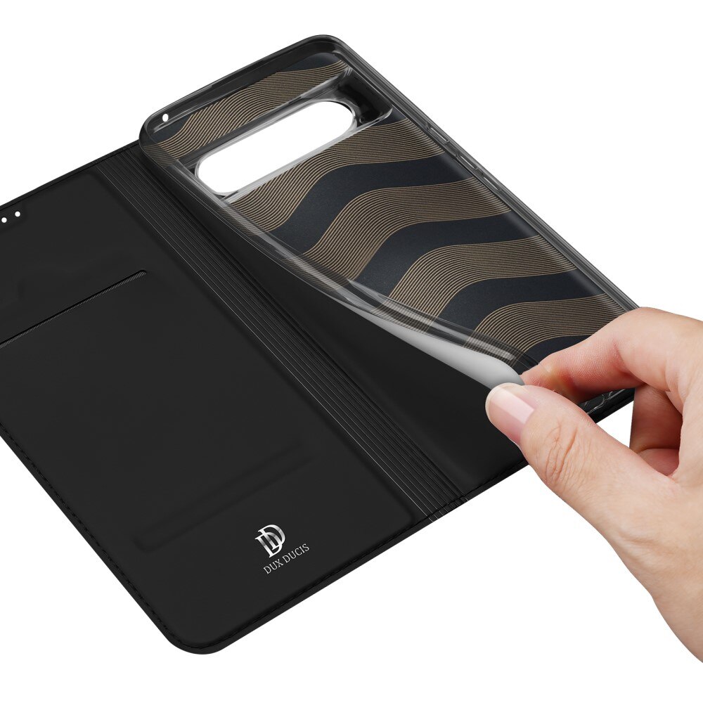 Étui portefeuille Skin Pro Series Google Pixel 8, Noir