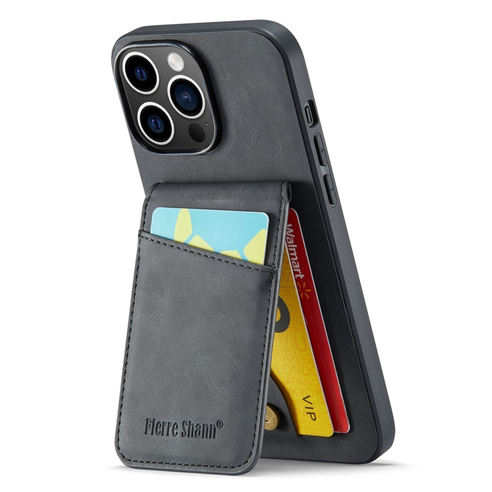 Coque avec plusieurs fentes anti-RFID iPhone 14 Pro, noir