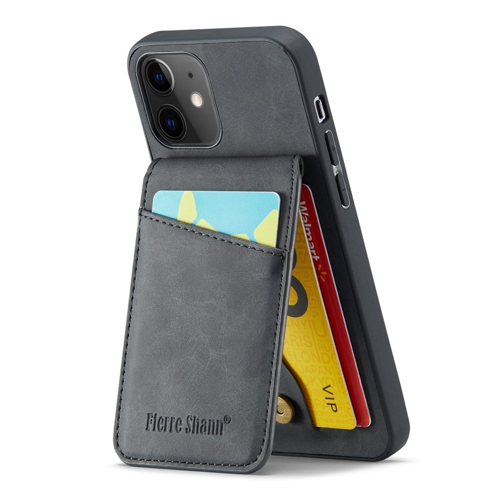 Coque avec plusieurs fentes anti-RFID iPhone 12/12 Pro, noir