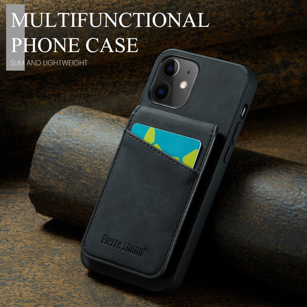 Coque avec plusieurs fentes anti-RFID iPhone 12/12 Pro, noir