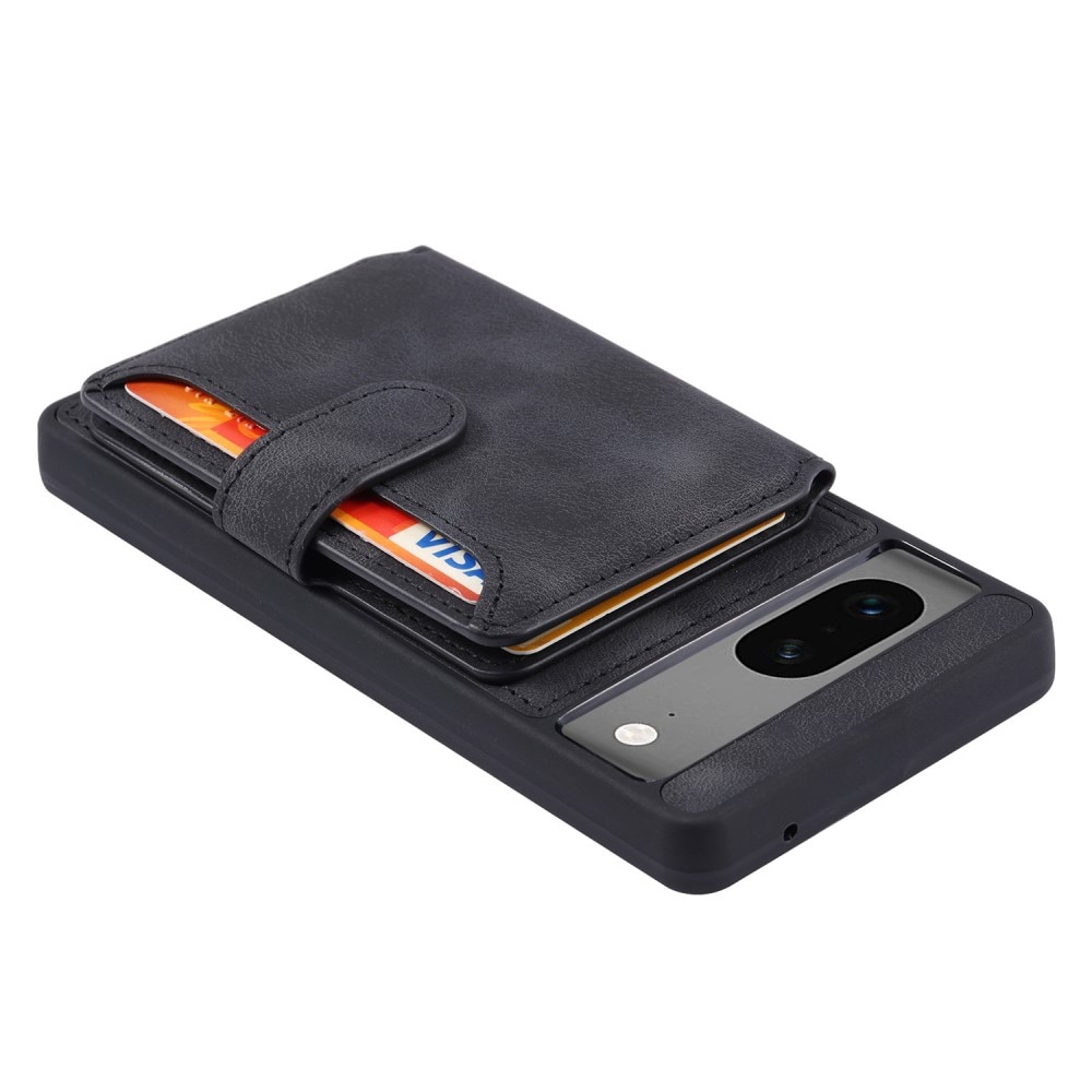 Coque porte-cartes Multi-slot anti-RFID Google Pixel 8, noir