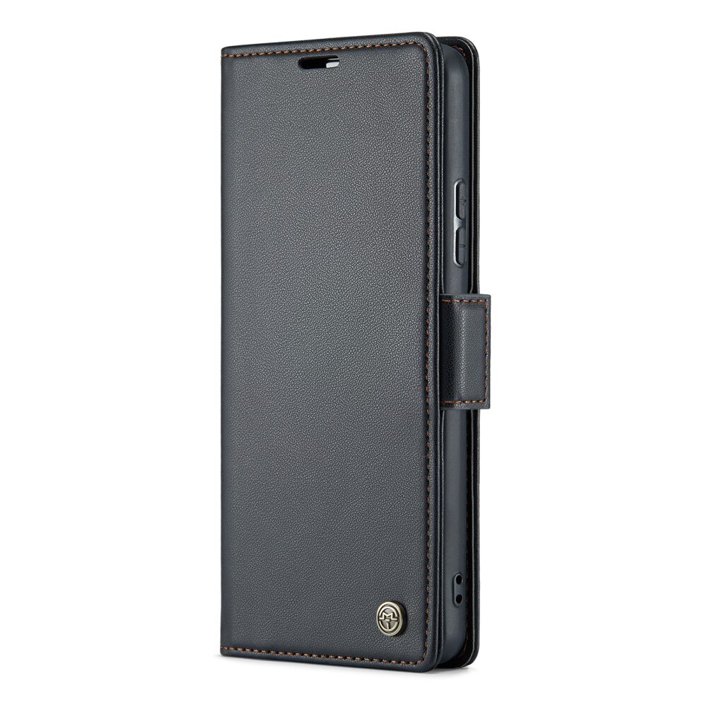 Étui portefeuille mince anti-RFID Samsung Galaxy A54, Noir