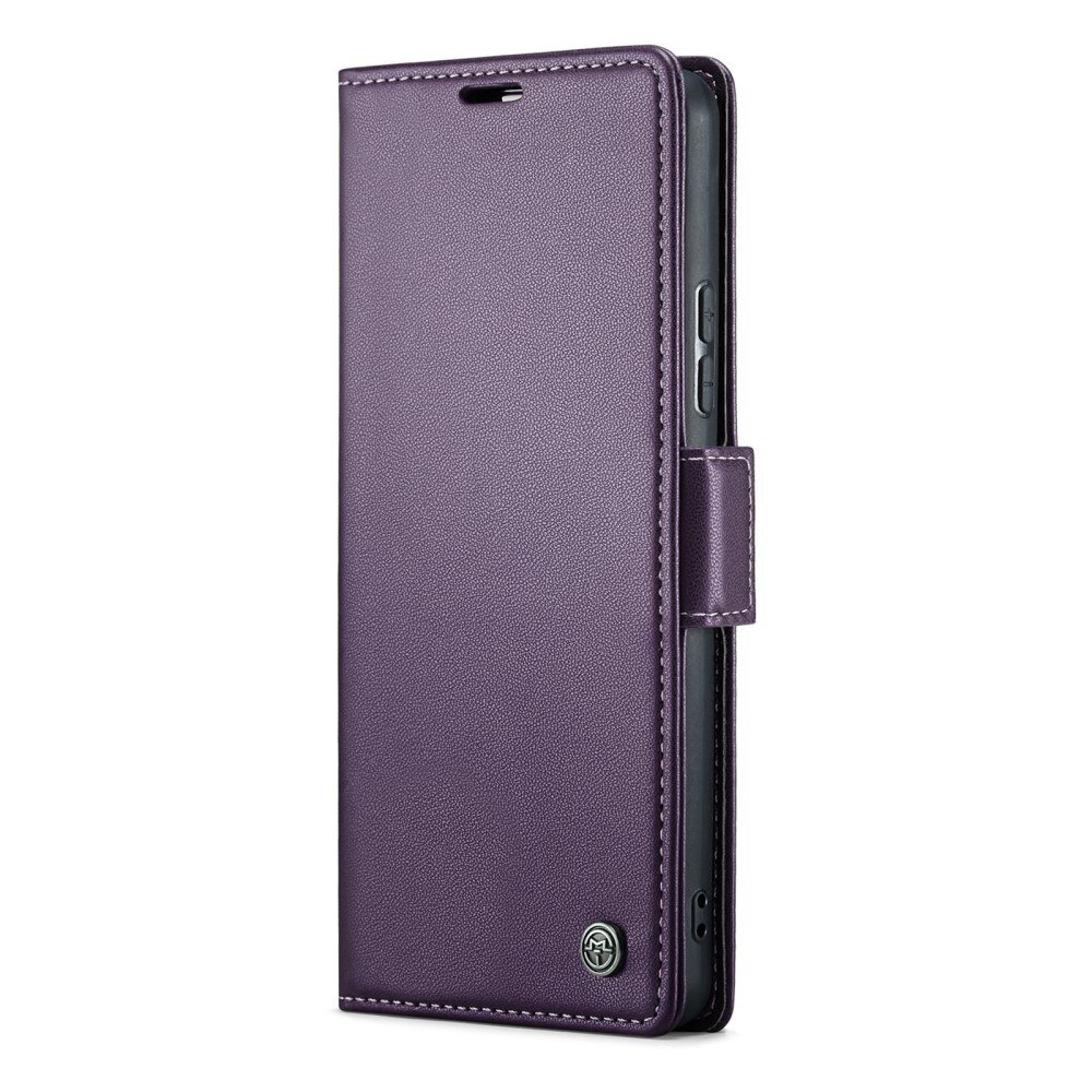 Étui portefeuille mince anti-RFID Samsung Galaxy A54, Violet