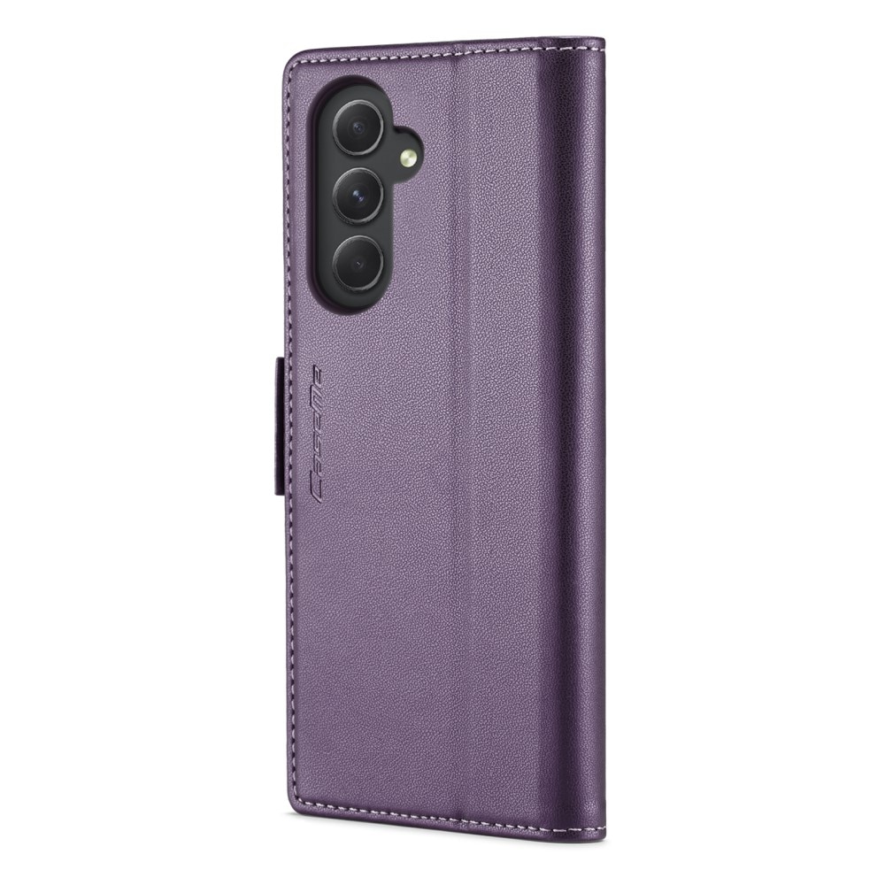 Étui portefeuille mince anti-RFID Samsung Galaxy A54, violet