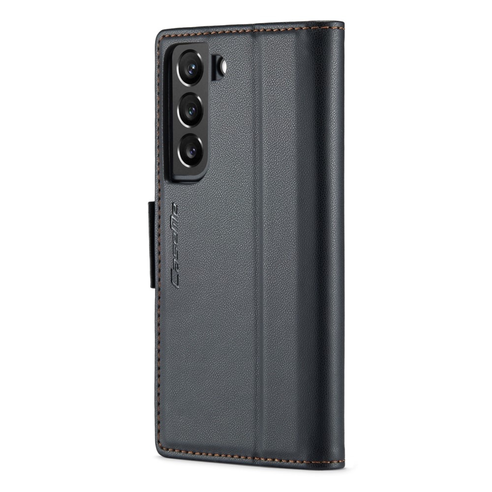 Étui portefeuille mince anti-RFID Samsung Galaxy S22 Plus, noir