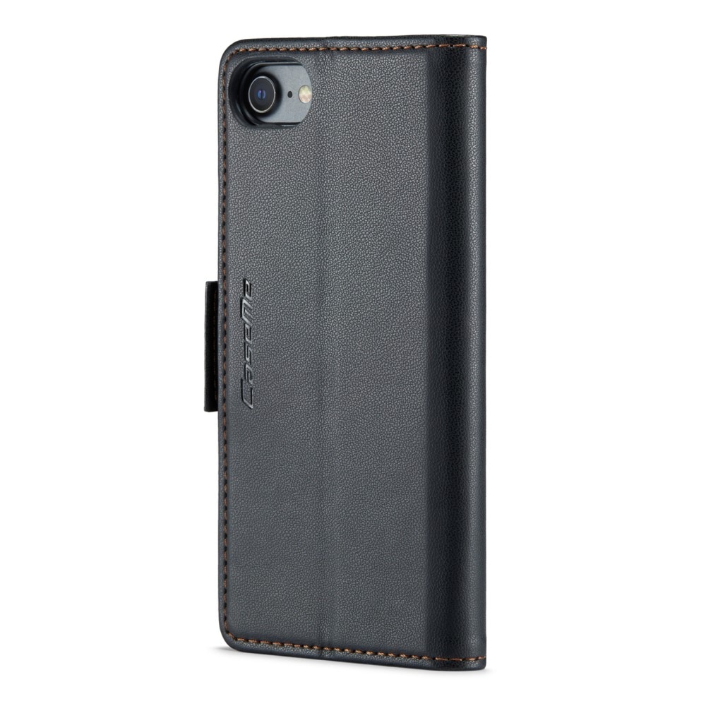 Étui portefeuille mince anti-RFID iPhone 7, Noir