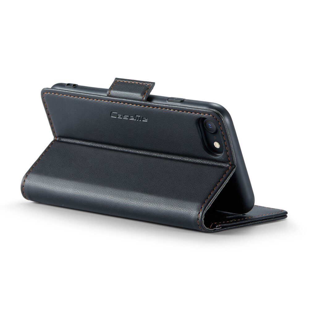 Étui portefeuille mince anti-RFID iPhone 7, Noir