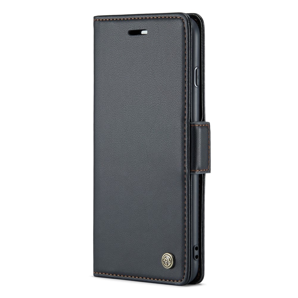 Étui portefeuille mince anti-RFID iPhone 7 Plus/iPhone 8 Plus, Noir