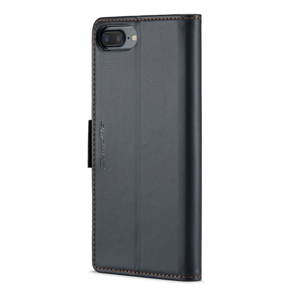 Étui portefeuille mince anti-RFID iPhone 7 Plus/8 Plus, noir