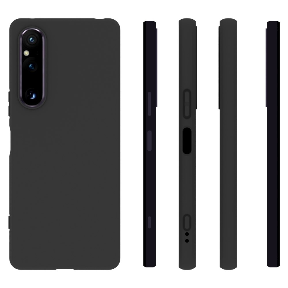 Coque TPU Sony Xperia 1 V, noir