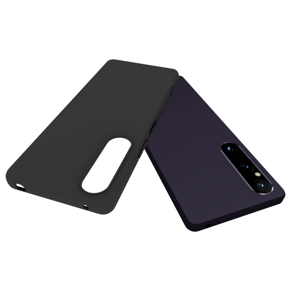 Coque TPU Sony Xperia 1 V, noir