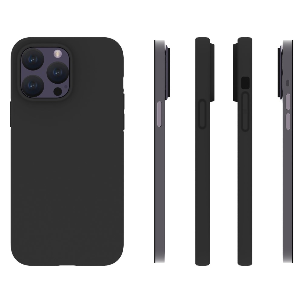 Coque TPU iPhone 15 Pro Max, noir