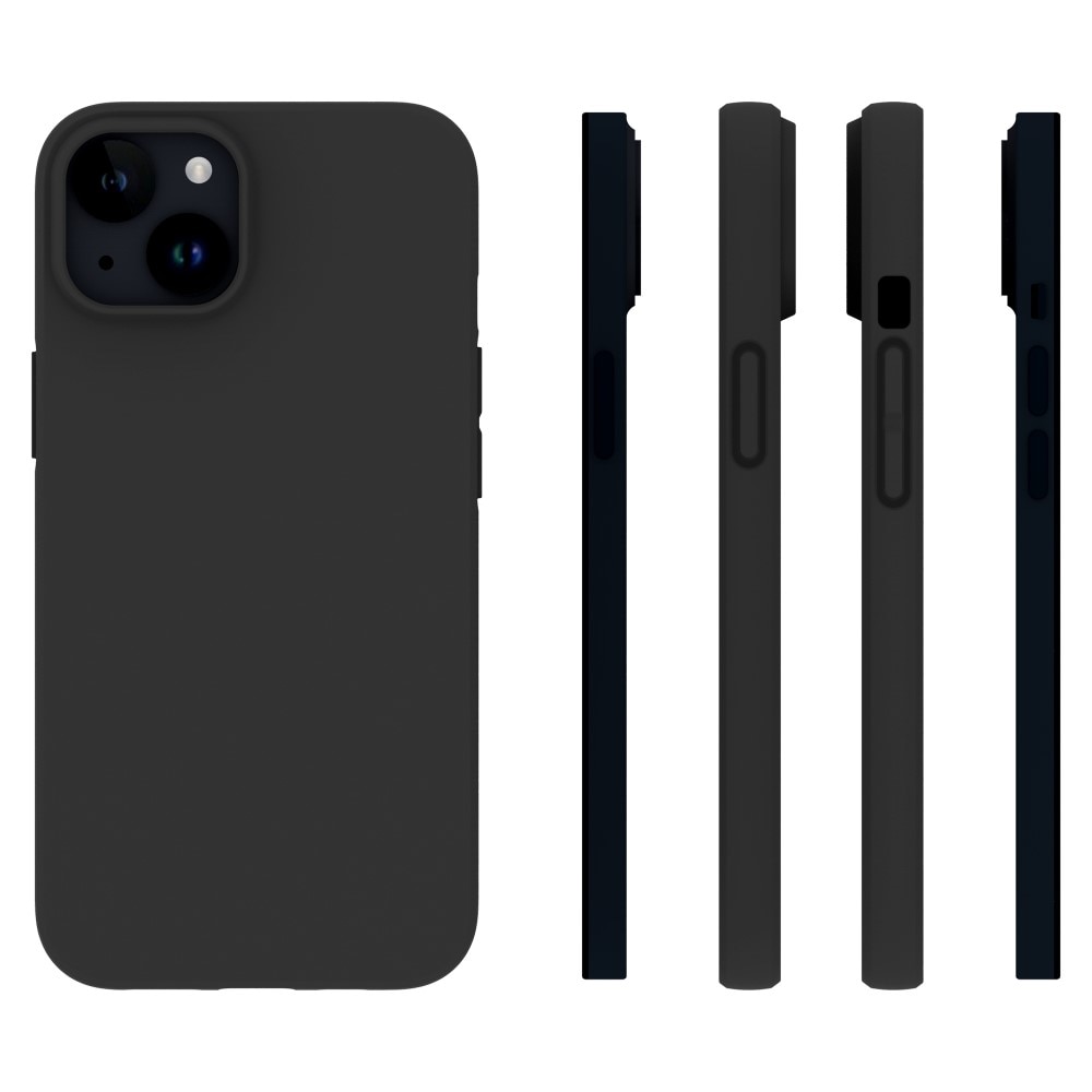 Coque TPU iPhone 15, noir