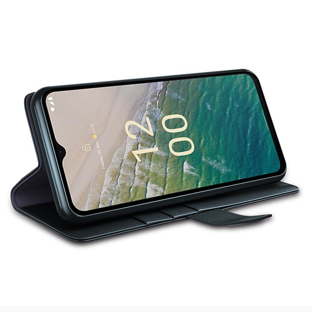 Étui en cuir veritable  Nokia C32, Noir