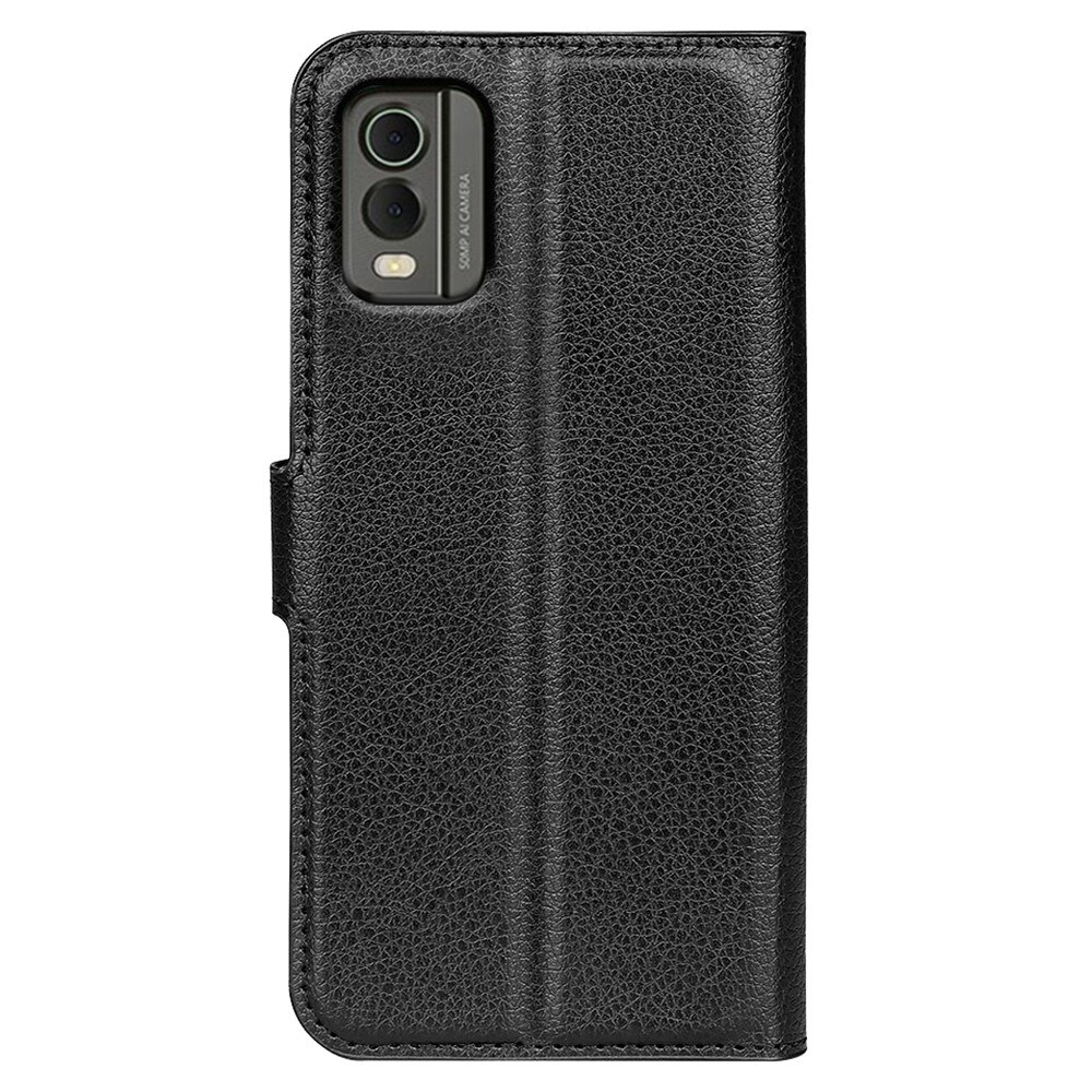 Coque portefeuille Nokia C32, noir