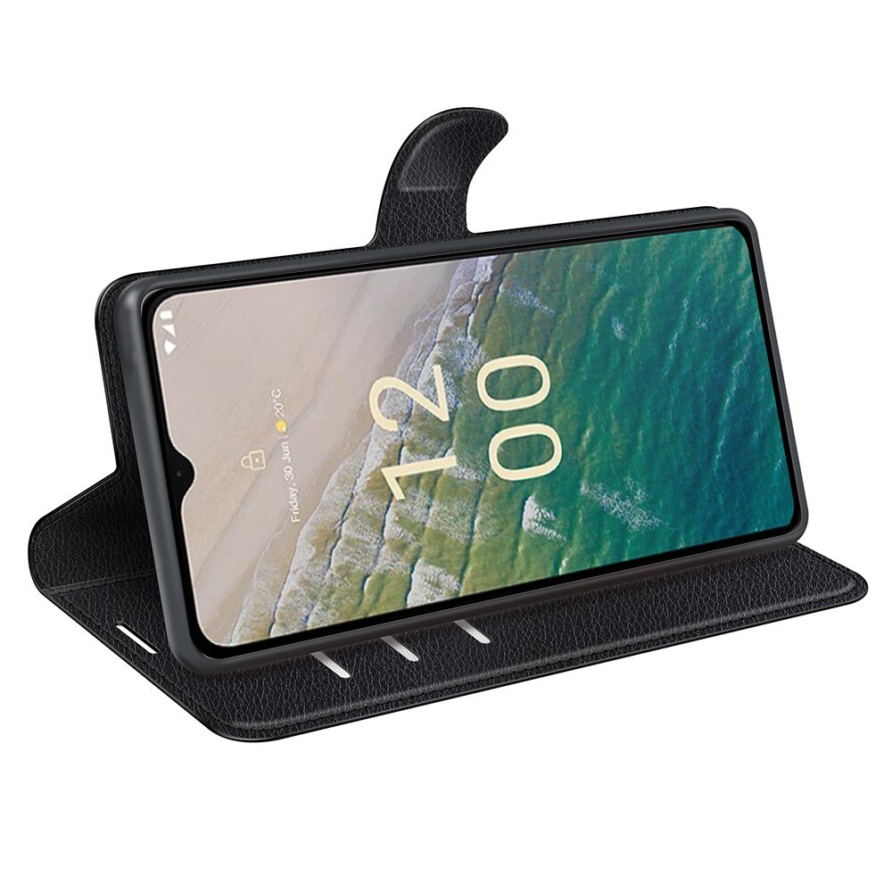 Coque portefeuille  Nokia C32, Noir