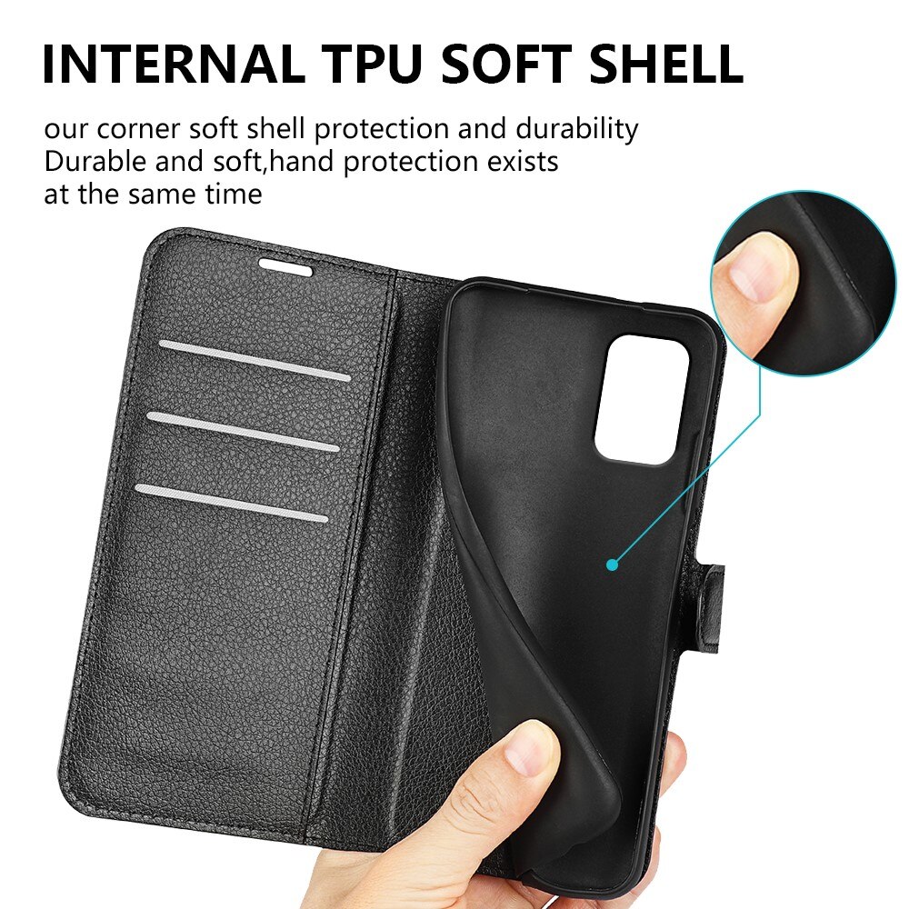 Coque portefeuille  Nokia C32, Noir