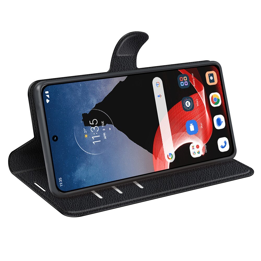 Coque portefeuille Motorola ThinkPhone, Noir