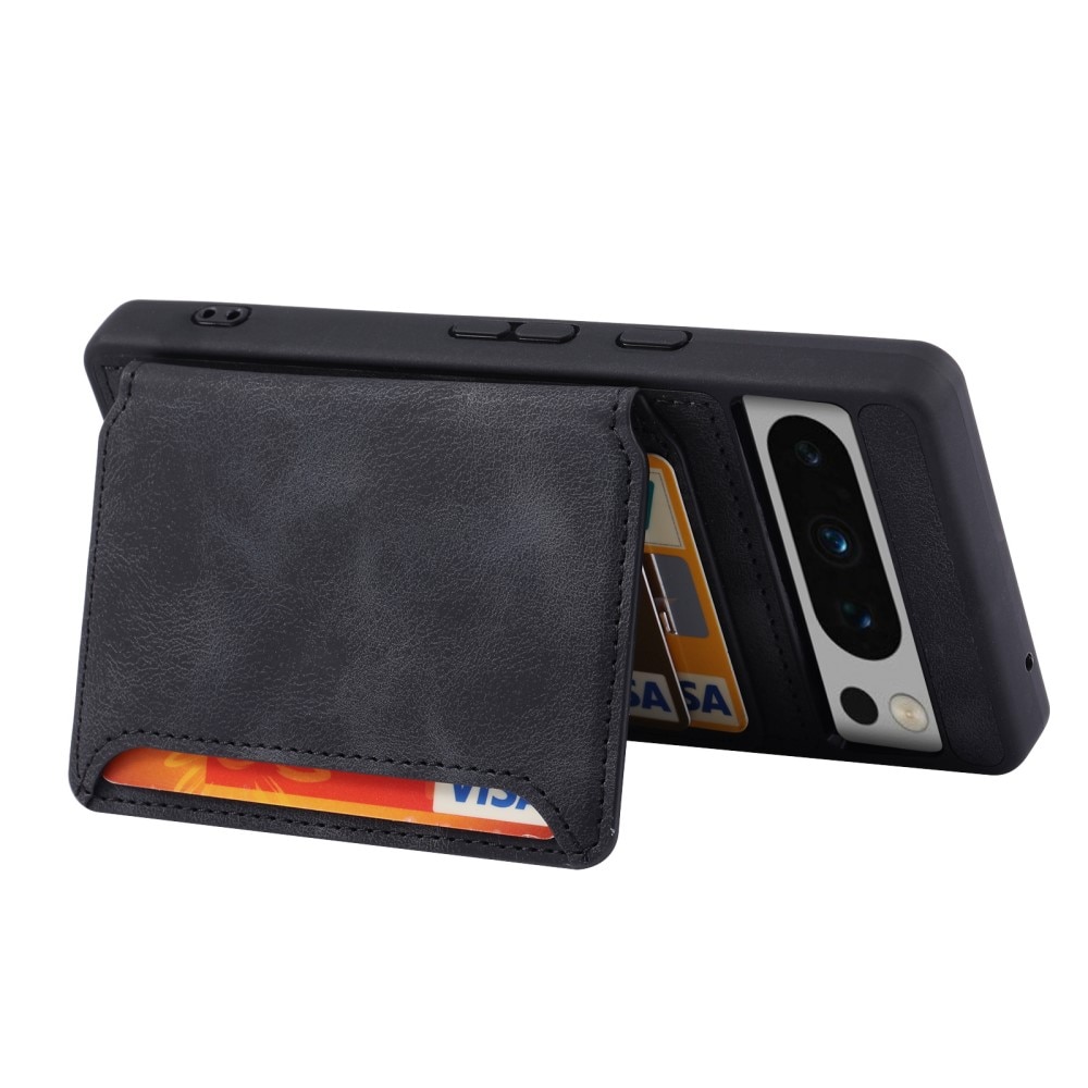 Coque porte-cartes Multi-slot anti-RFID Google Pixel 8 Pro, noir