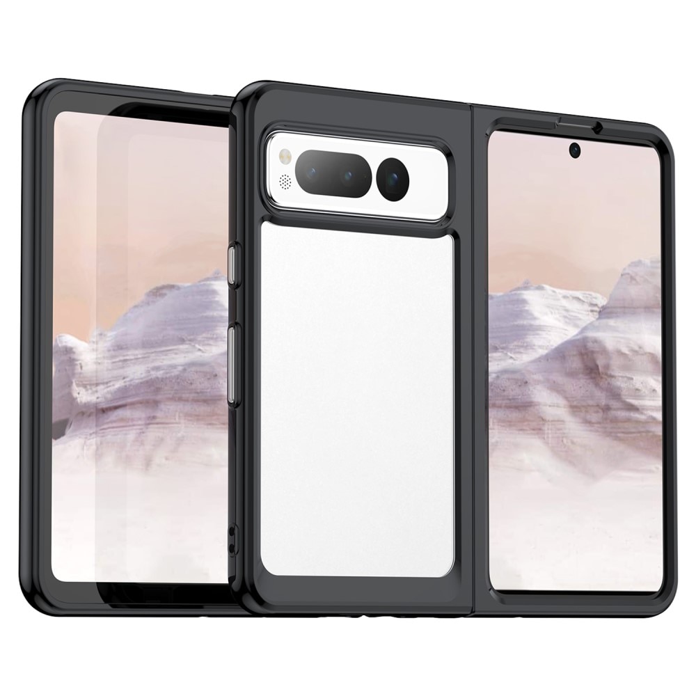 Coque hybride Crystal Hybrid pour Google Pixel Fold, noir