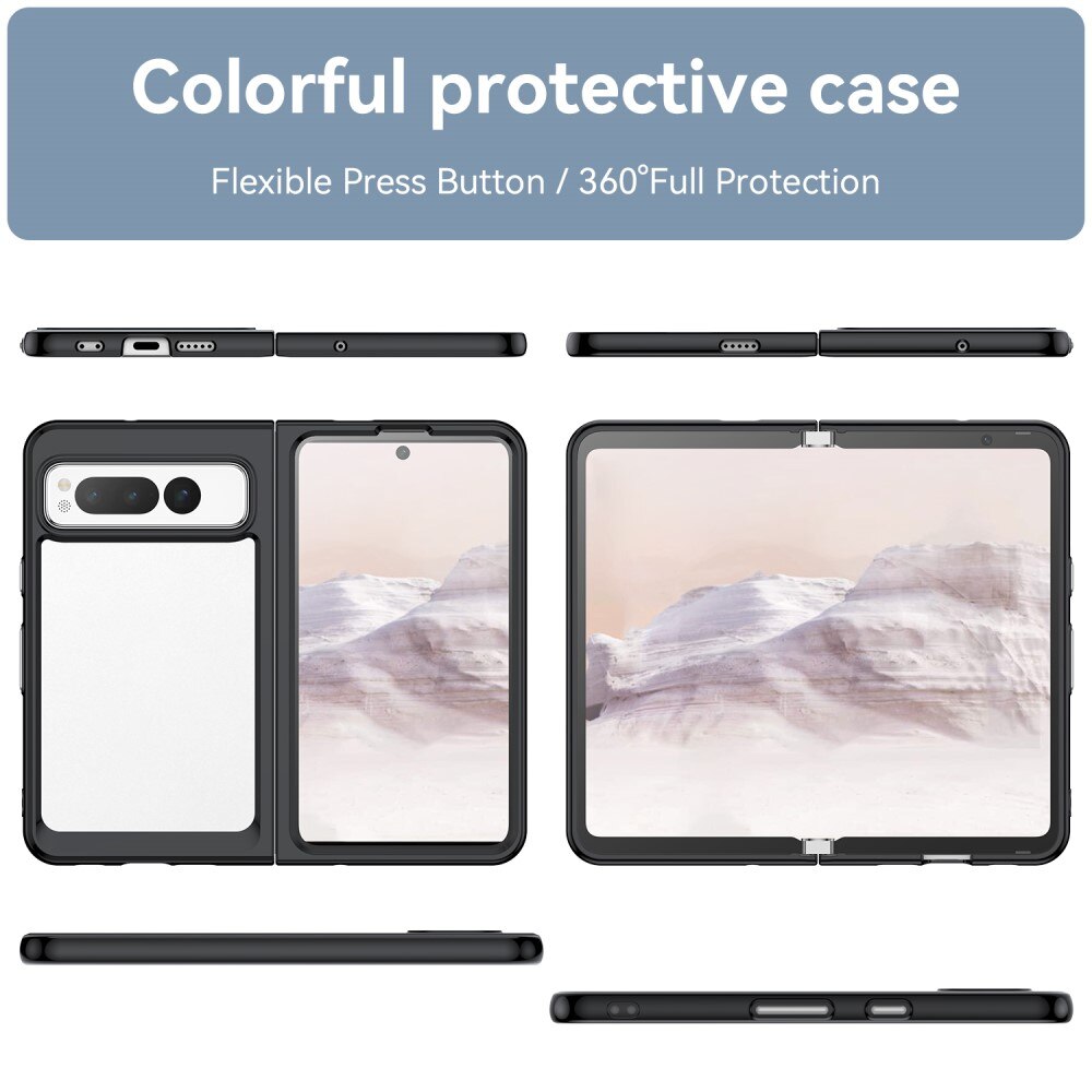 Coque hybride Crystal Hybrid pour Google Pixel Fold, noir