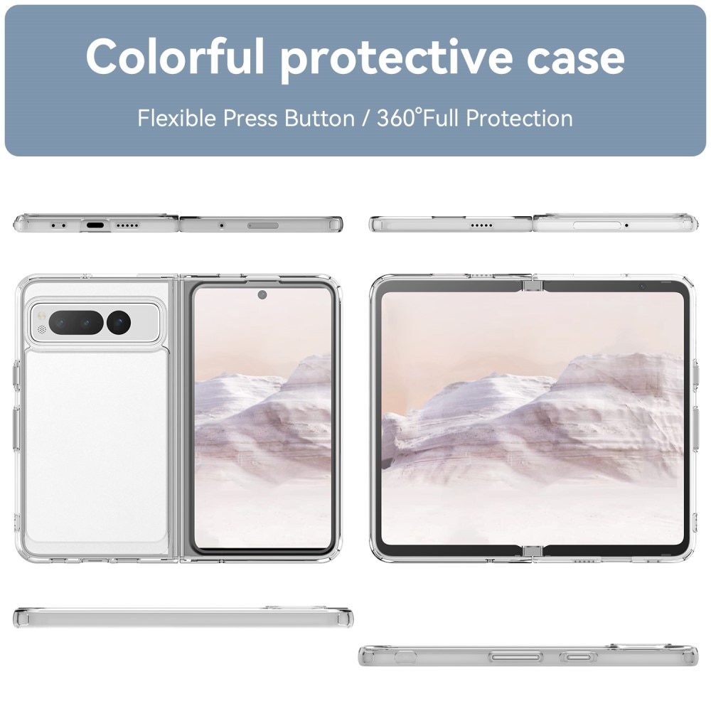 Coque hybride Crystal Hybrid pour Google Pixel Fold, transparent